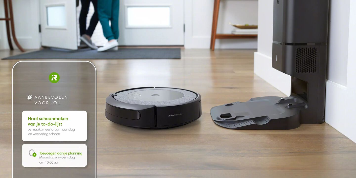 Een Roomba met de mogelijkheid om op de telefoon te plannen